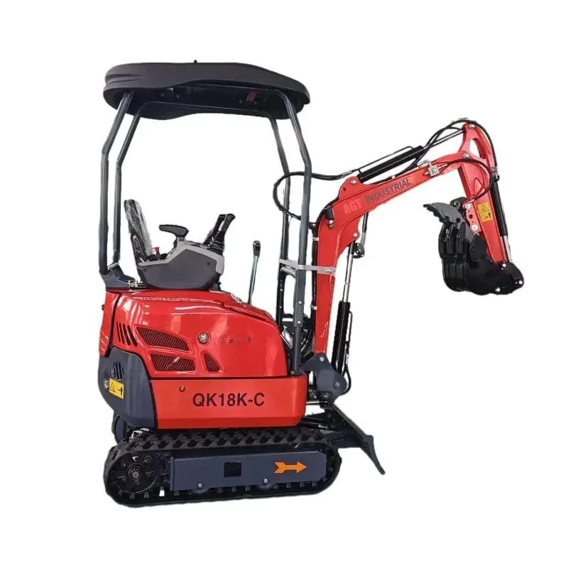 QK18K-C Mini Excavator with Kubota Engine – Swing Boom & Hydraulic Thumb by Bidadoo - Image 4