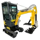 AGT QH13R 1‑Ton Gasoline Mini Excavator with Enclosed Cab