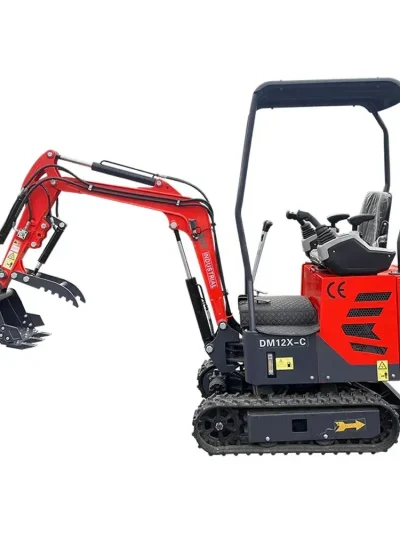 AGT DM12X-C Mini Excavator – Pilot Control, Swing Boom, Hydraulic Thumb by Bidadoo