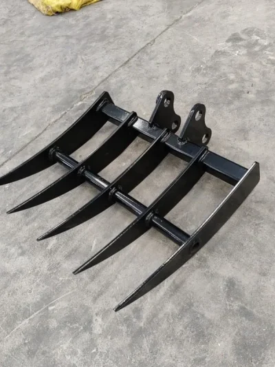 Rake Mini Excavator Attachment for Grading, Leveling, Loosening , Removing Soil USA