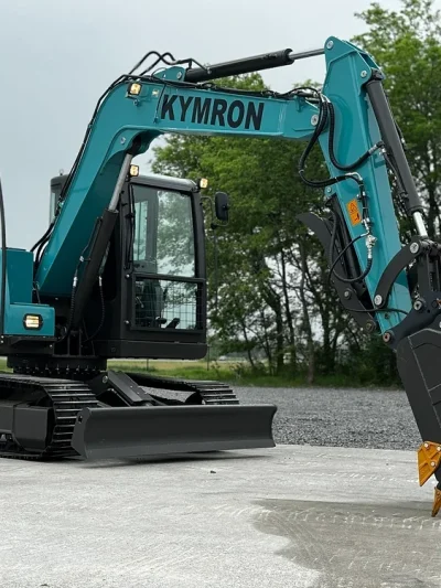 KYMRON® XH80 Pro Series Excavator with Thumb + Cab w/ AC & AM/FM Radio