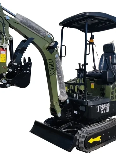 2025 4,000 lb TYPHON TERROR XVIII Mini Excavator – Kubota D902 Diesel Engine | EPA Certified