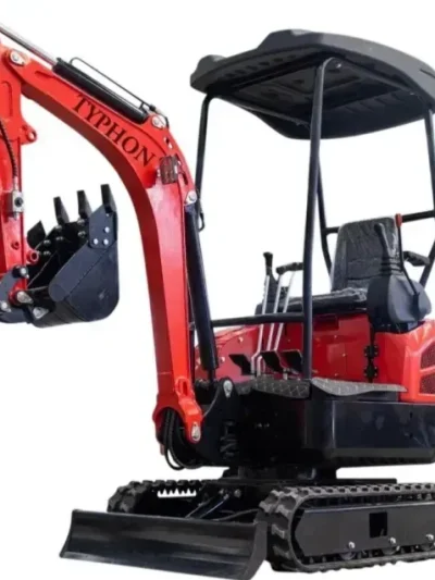 New 4,000 lb TYPHON Lux Mini Excavator Rubber Track with Kubota Diesel Engine USA