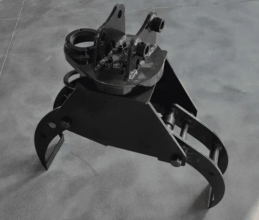 AGT Mini Excavator Hydraulic Rotation Log Grapple - Image 2