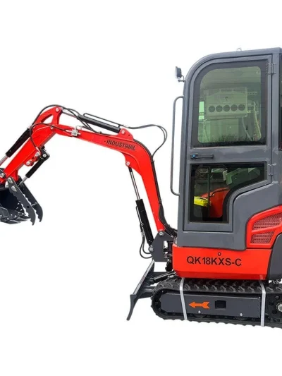 2024 AGT Kubota Engine 1-Ton Mini Small Excavator with Air Conditioning and Side Swing by Bidadoo