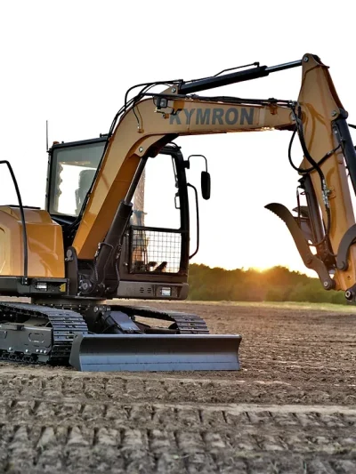 KYMRON® XH68 Pro Series Excavator with Thumb + Cab w/ AC & Radio