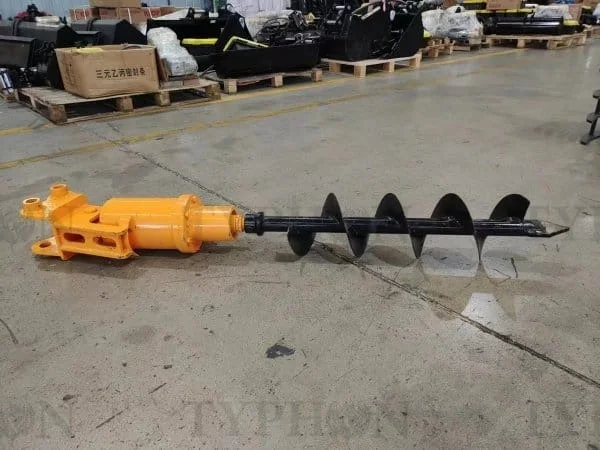 2.5 ton Excavator Attachment Hydraulic Earth Auger Post Hole Digger 8inch Dia - Image 2