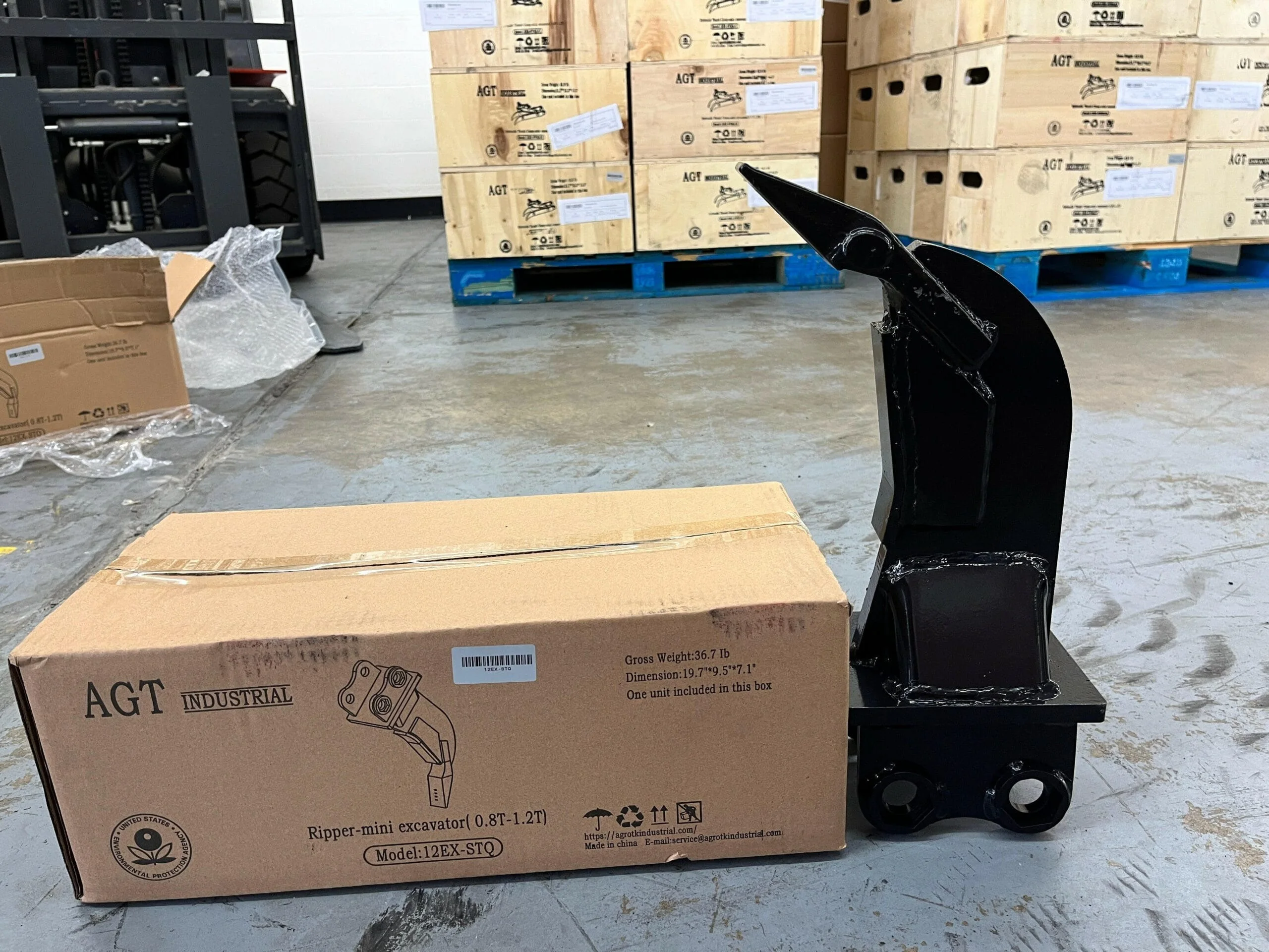 Ripper | Compatible with all 12 series AGT Industrial Mini Excavators