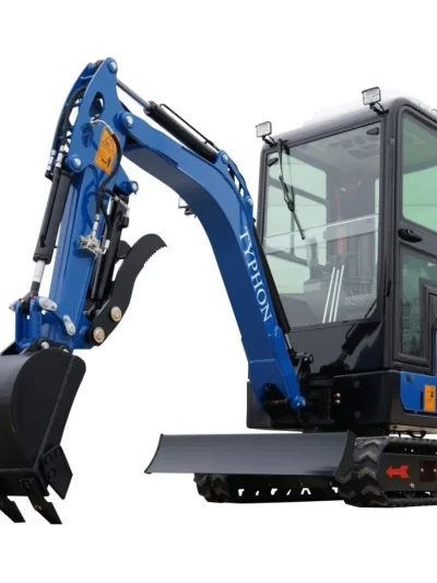 2025 TYPHON TERROR XVII – 4,000 lb Cabin Mini Excavator Powered by Kubota D902 Diesel Engine | EPA Certified