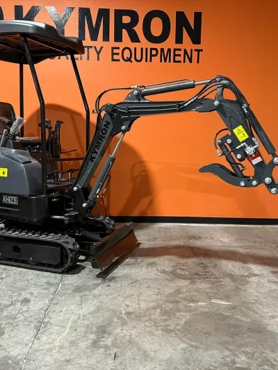 KYMRON® XH14-2 Pro Mini Excavator (w/ Side Swing Boom & Retractable Tracks)