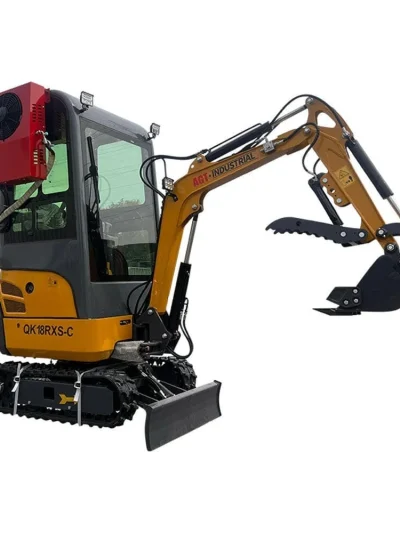 2024 AGT Rato 1-Ton Mini Small Excavator with Air Conditioning, Side Swing, and Enhanced Features by Bidadoo