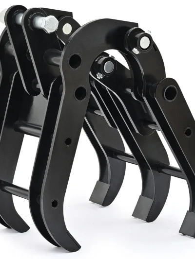 Mini Excavator Grapple Grabber Attachment with Wide Opening for Woods Rocks